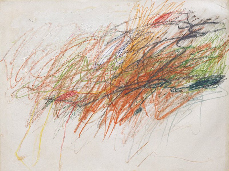 Cy Twomby, Untitled, 1954. © Cy Twombly Foundation. Photo Mimmo Capone, Rome 