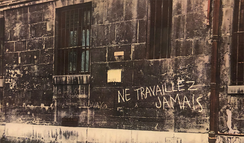 Graffiti de Guy Debord de la rue de Seine