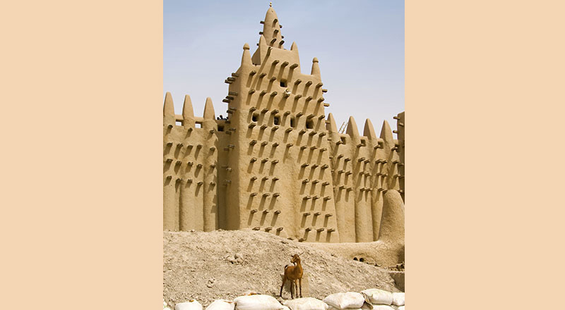 Minaret de la Mosquée de Djenné, Mali - Crédit Donhype