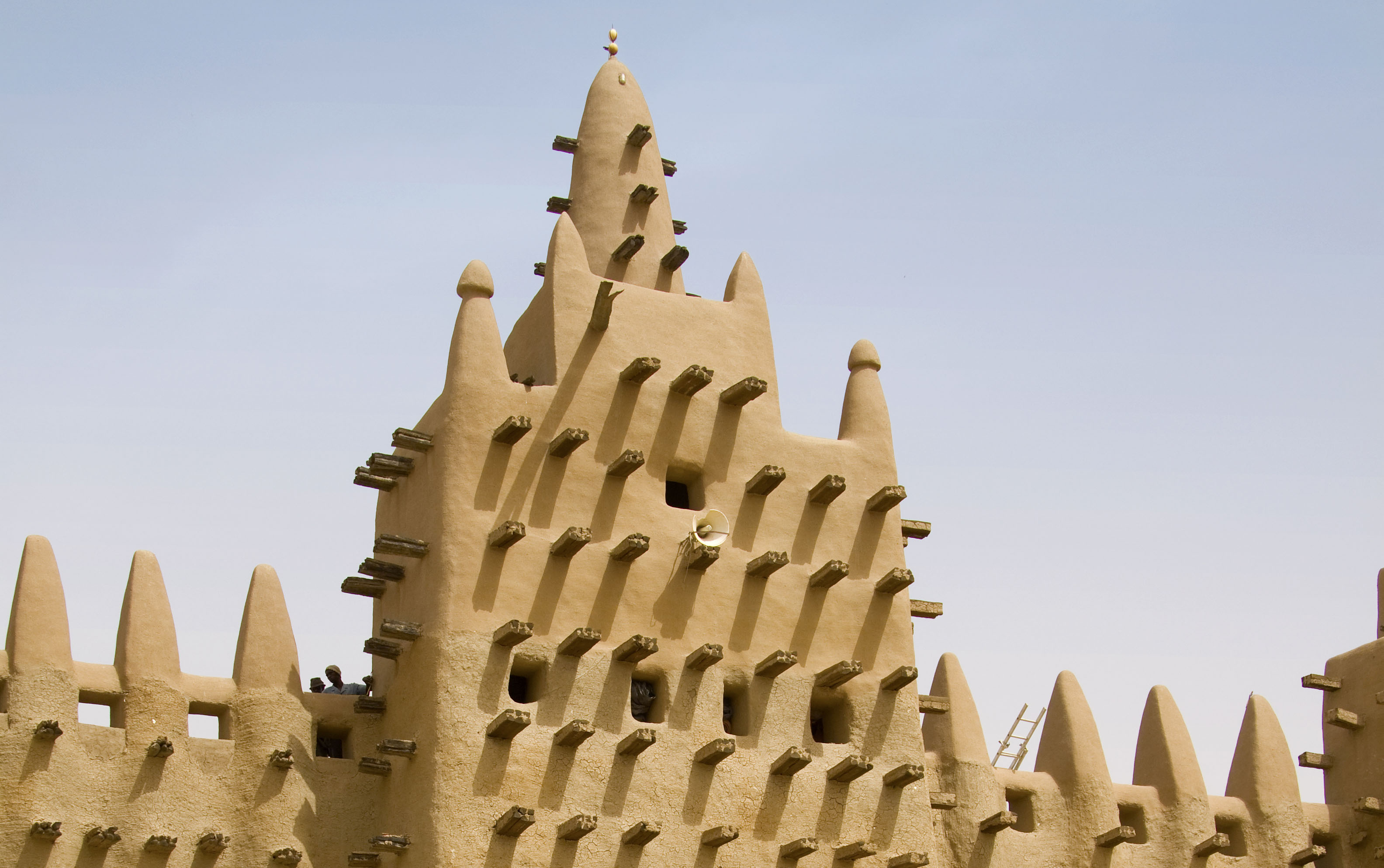 Minaret de la Mosquée de Djenné, Mali - crédit Donhype