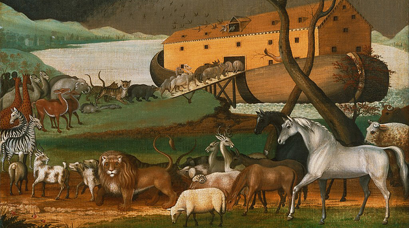 Noah's Ark (1846) par Edward Hicks (1780–1849), Philadelphia Museum of Art