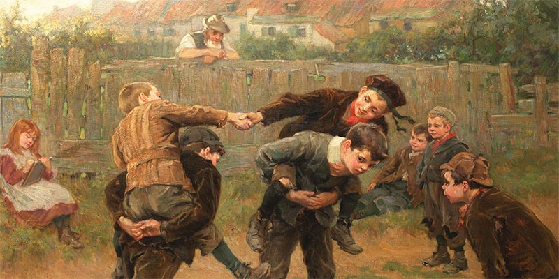 The tournament. Ralph Hedley (1848–1913) - Copyright  Wikimedia Commons