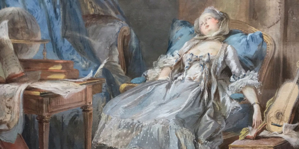 La Lecture interrompue  - Pierre-Antoine Baudouin  (1723–1769) 