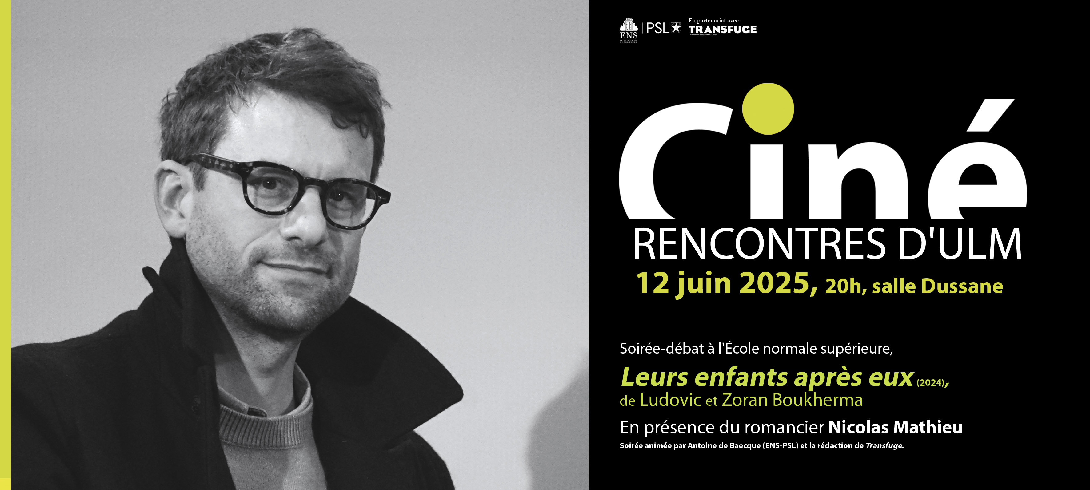 Ciné-rencontres - Nicolas Mathieu