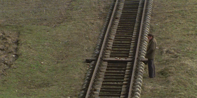 Image créée par Claude Lanzmann pendant le tournage de Shoah, utilisée avec la permission du Musée du Mémorial de l'Holocauste aux États-Unis et de Yad Vashem, Institut international pour la mémoire de la Shoah, Jérusalem.