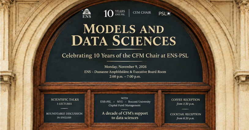 Towards a theory of generative AI: a celebration of ten years of the CFM chair in data science  