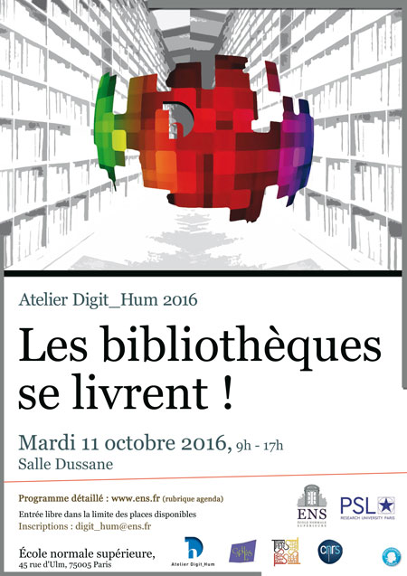 Atelier DIgit Hum bibliothèques