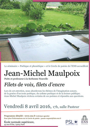 Affiche Maulpoix