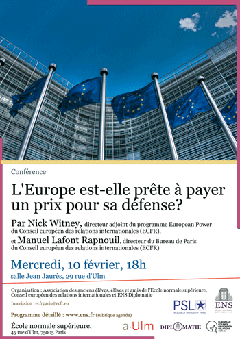 Affiche Europe prix défense