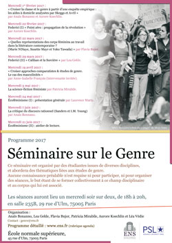 Séminaire sur le genre
