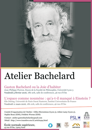 Affiche atelier Bachelard