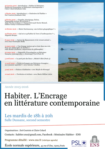 Affiche encrage littérature