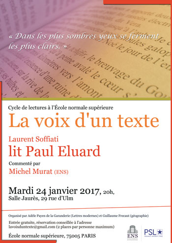 Affiche Paul Eluard