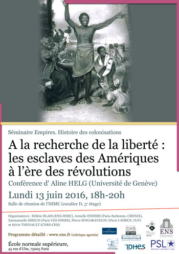 Affiche esclaves amériques
