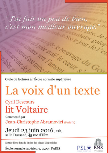 Affiche voltaire