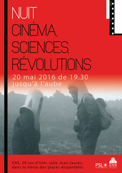 Affiche Nuit Cinéma, Sciences, Révolutions