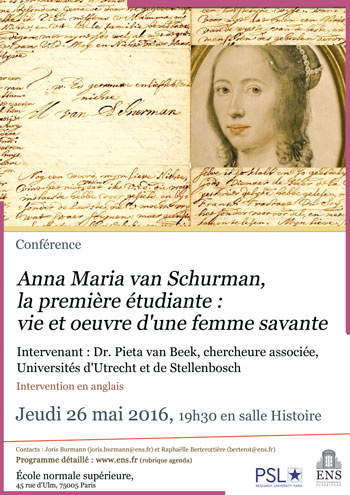 Affiche Anna Maria van Schurman