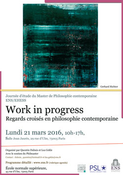 Affiche Work in Progress