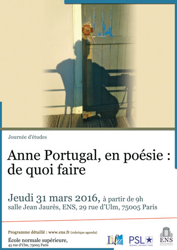 Affiche Anne Portugal