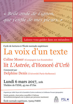 Affiche voix d'un texte