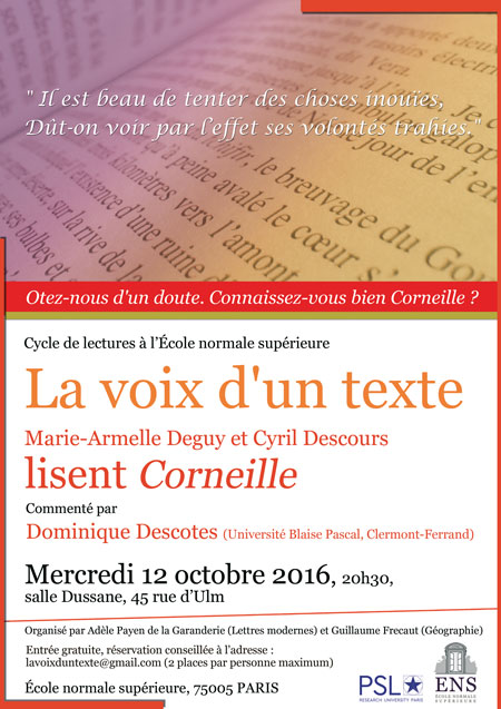 Affiche la voix d'un texte