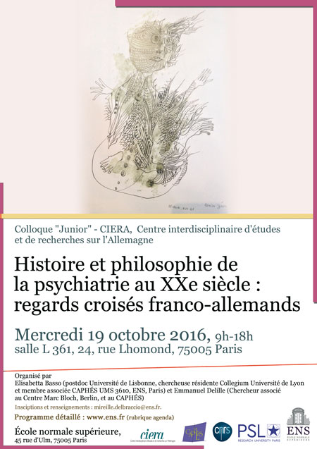 Affiche histoire et philo psychiatrie