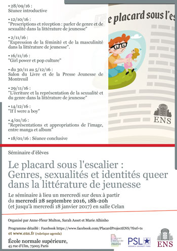 Affiche placard sous escalier