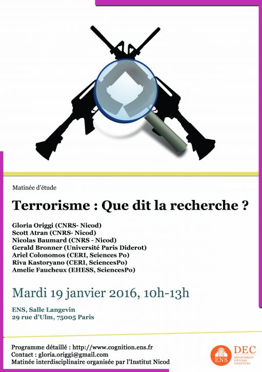 Affiche terrorisme