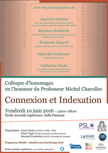 affiche connexion et indexation