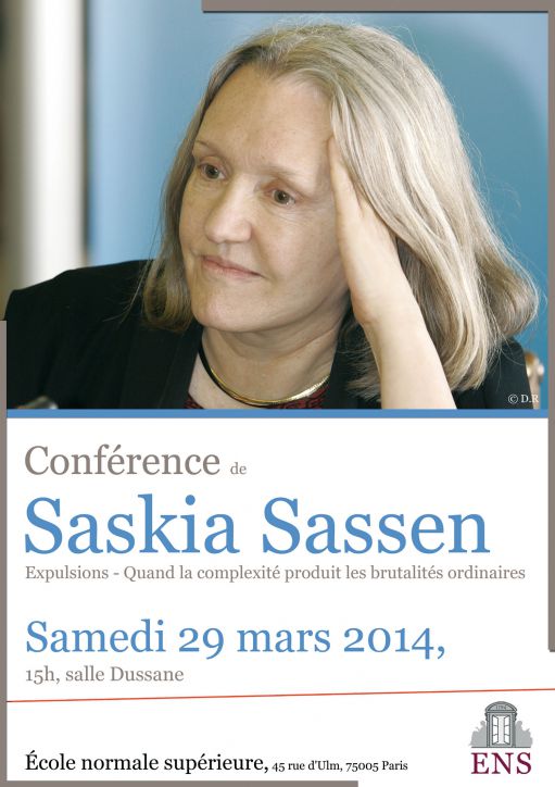 Affiche Saskia Sassen ENS