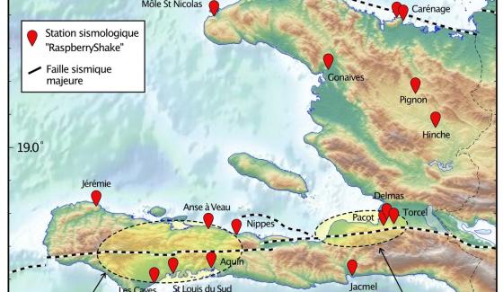 Carte du séisme Haiti