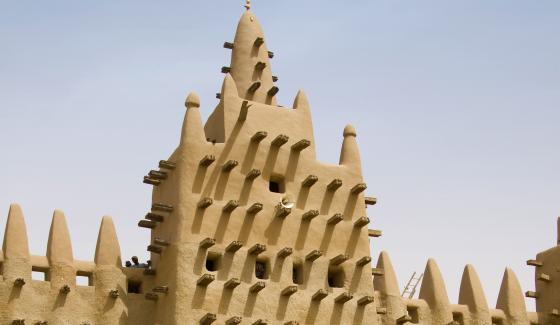 Minaret de la Mosquée de Djenné, Mali - crédit Donhype
