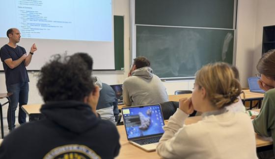 Marc Lelarge salle classe ENS