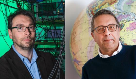 Julien Laurat © CNRS  et Javier Esteban Escartin Guiral © Alexandra SEHA / CNRS 